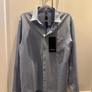 Lululemon Athletica Blue Casual Button Down Shirt
